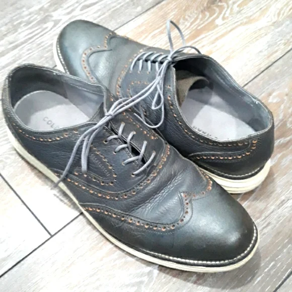 Cole Haan | Shoes | Cole Haan Grey Leather Wingtip Oxfords  display picture 1
